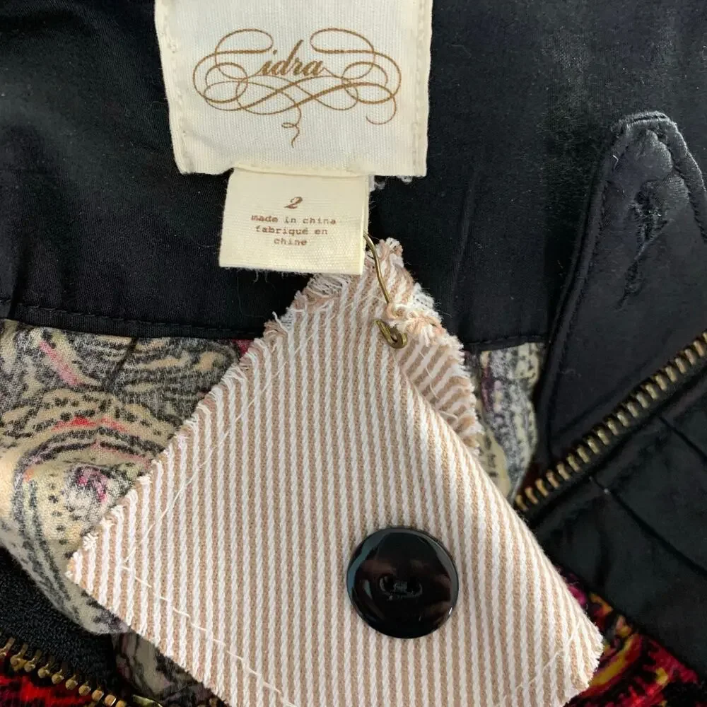 NWOT Anthropologie Cidra Paisley Corduroy Skirt Size 2 - Picture 7 of 8